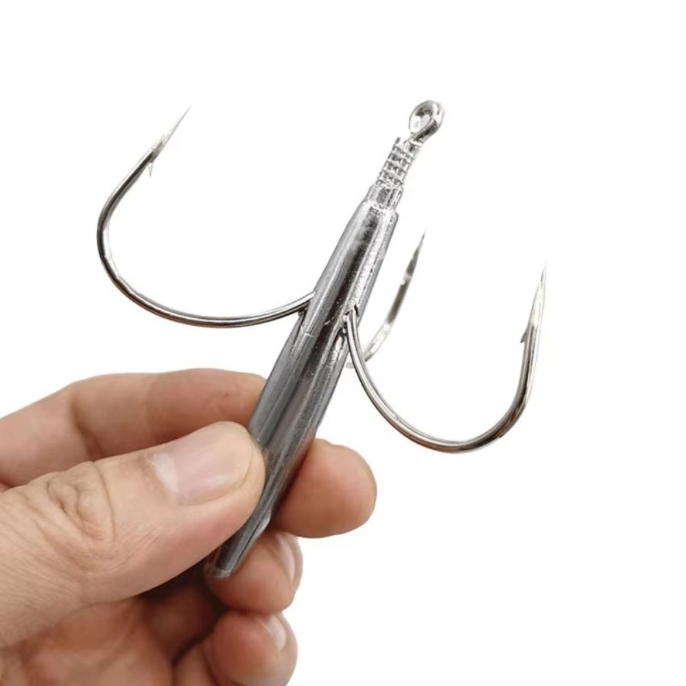 Fishing Boat Anchor - 50g~80g 무게의 삼중 낚싯바늘, 탄소 소재,